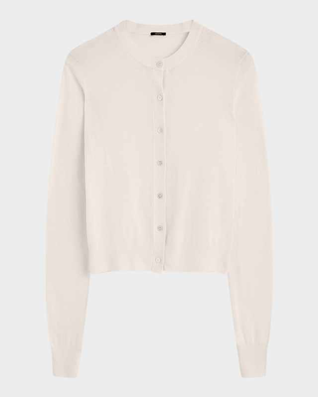 Button-Down Crewneck Cardigan